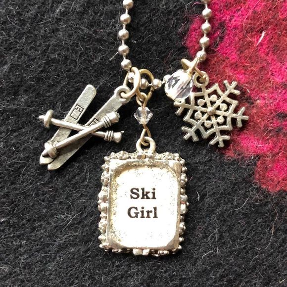 Jewelry - Ski Girl Pendant Necklace